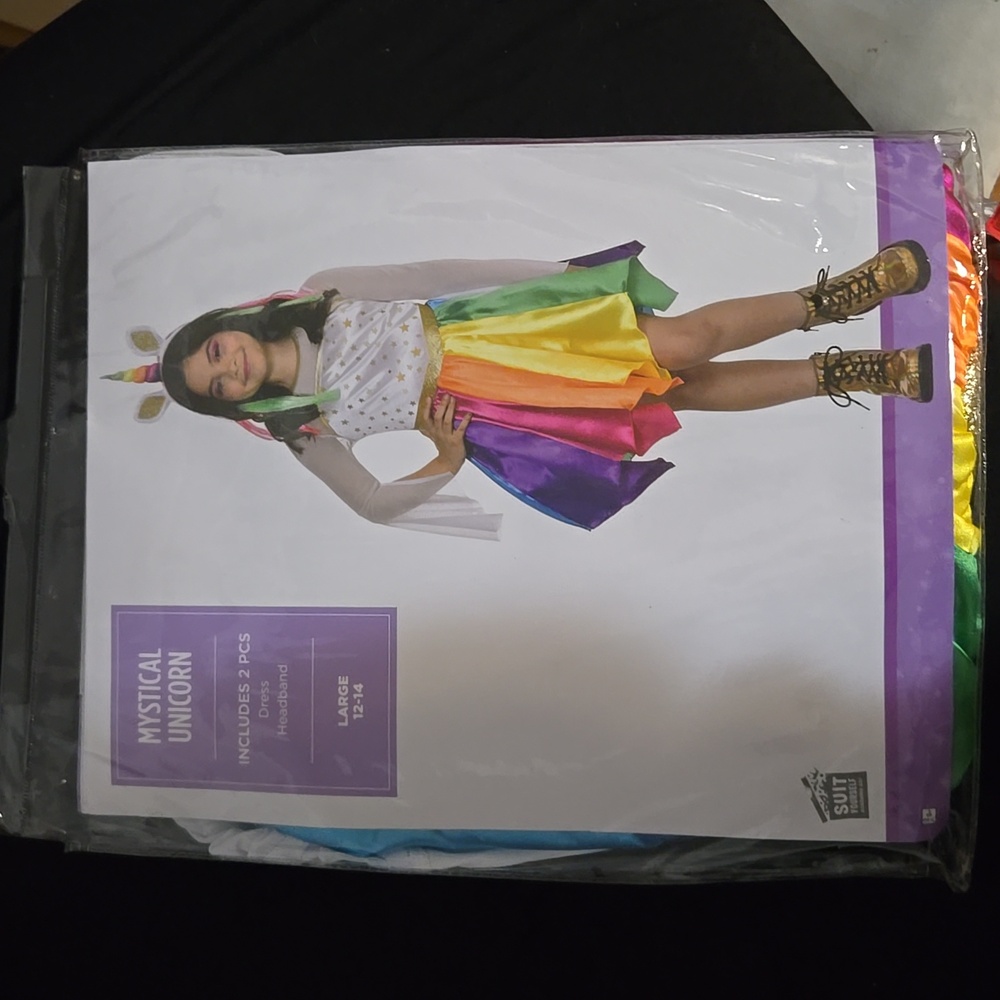 NWT Mystical Rainbow Unicorn Halloween/ Dress up Costume